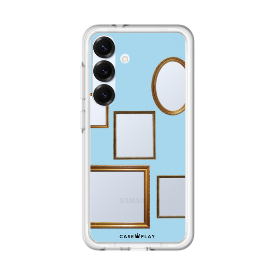 スリムプロテクションプレミアムケース［ Photo Frames - Light Blue ］
