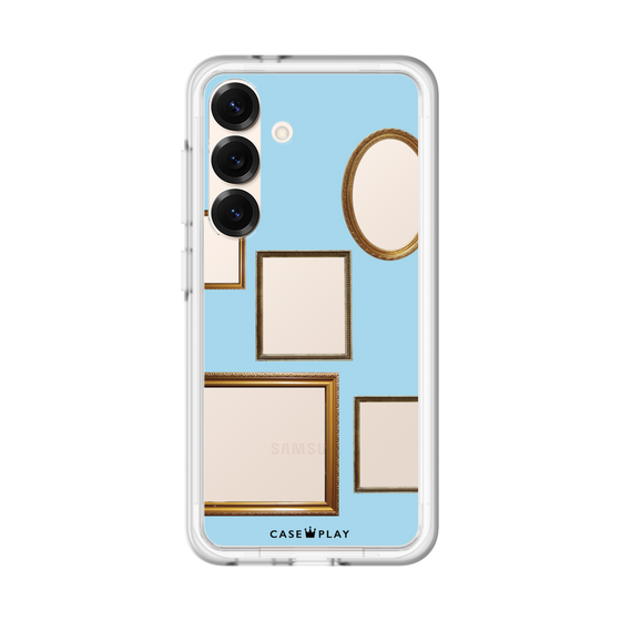 スリムプロテクションプレミアムケース［ Photo Frames - Light Blue ］