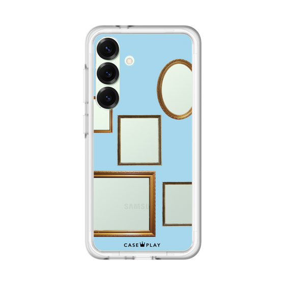 スリムプロテクションプレミアムケース［ Photo Frames - Light Blue ］