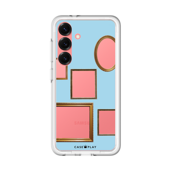 スリムプロテクションプレミアムケース［ Photo Frames - Light Blue ］