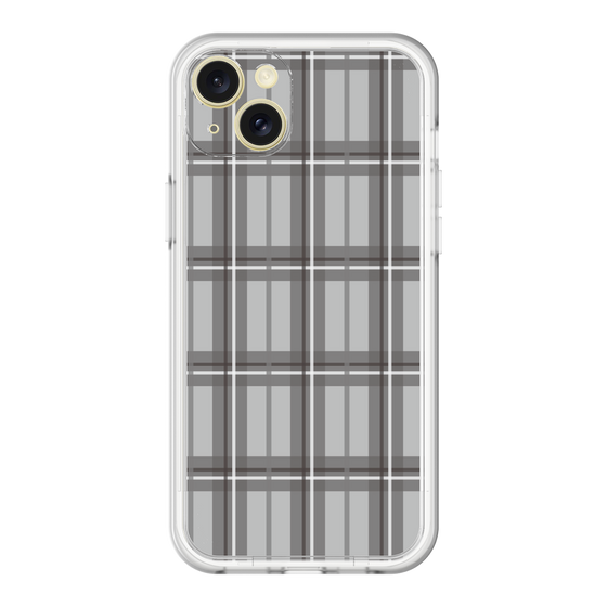 スリムプロテクションプレミアムケース［ Tartan Check - Gray ］
