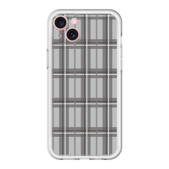 スリムプロテクションプレミアムケース［ Tartan Check - Gray ］