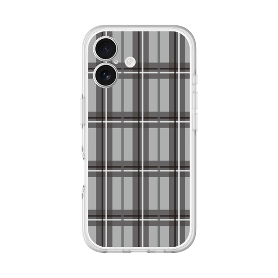 スリムプロテクションプレミアムケース［ Tartan Check - Gray ］