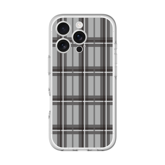 スリムプロテクションプレミアムケース［ Tartan Check - Gray ］