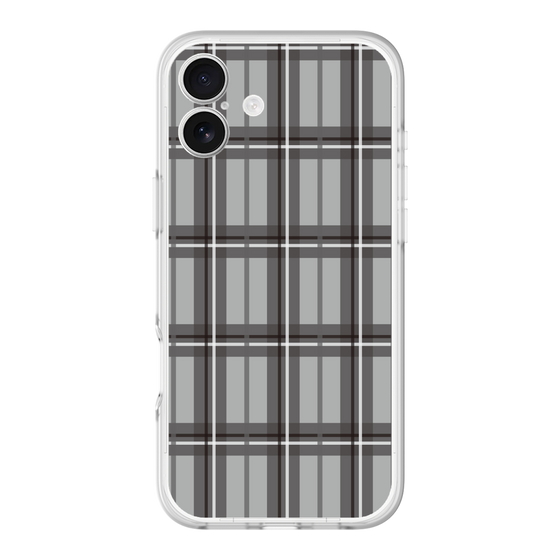 スリムプロテクションプレミアムケース［ Tartan Check - Gray ］