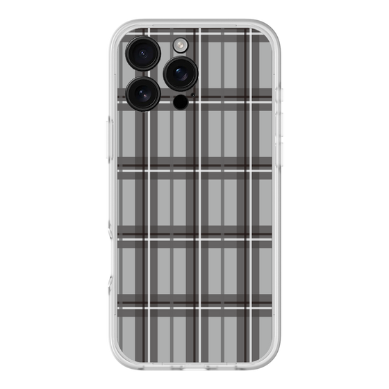 スリムプロテクションプレミアムケース［ Tartan Check - Gray ］