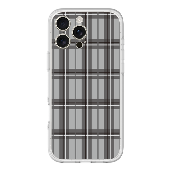 スリムプロテクションプレミアムケース［ Tartan Check - Gray ］