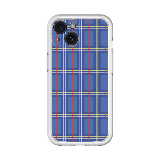 スリムプロテクションプレミアムケース［ Tartan Check - Blue ］