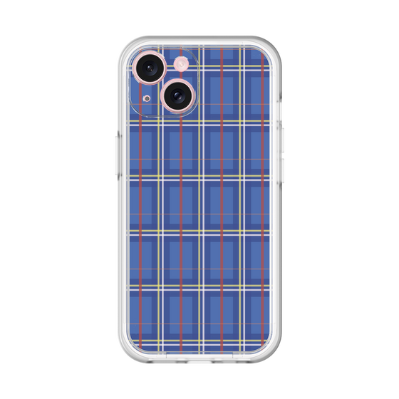 スリムプロテクションプレミアムケース［ Tartan Check - Blue ］