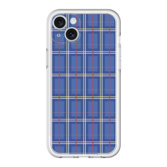 スリムプロテクションプレミアムケース［ Tartan Check - Blue ］