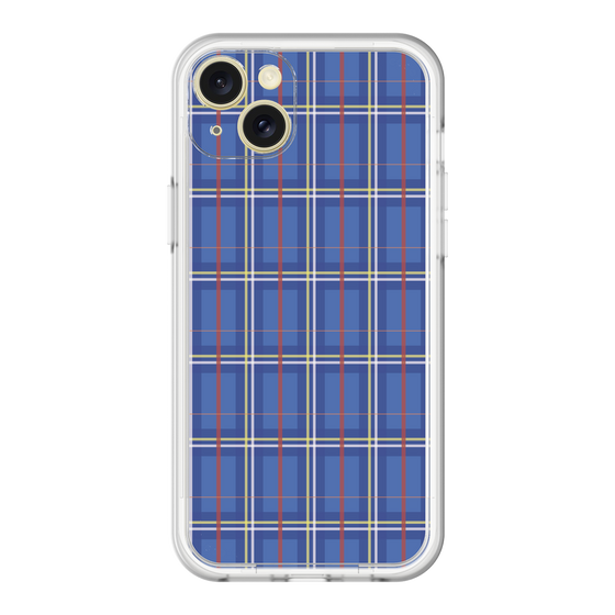 スリムプロテクションプレミアムケース［ Tartan Check - Blue ］