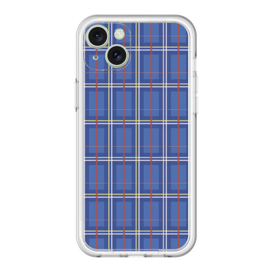 スリムプロテクションプレミアムケース［ Tartan Check - Blue ］
