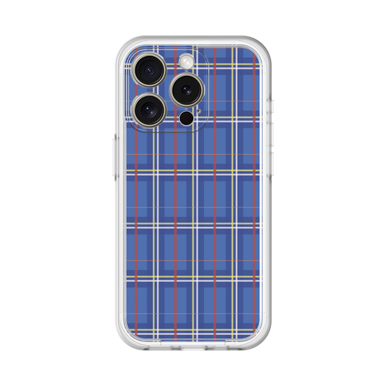 スリムプロテクションプレミアムケース［ Tartan Check - Blue ］