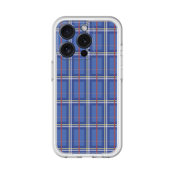 スリムプロテクションプレミアムケース［ Tartan Check - Blue ］