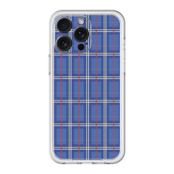 スリムプロテクションプレミアムケース［ Tartan Check - Blue ］