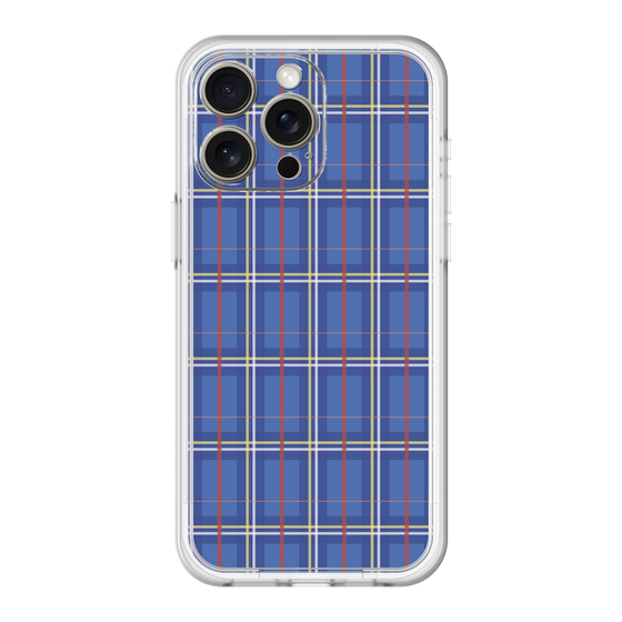 スリムプロテクションプレミアムケース［ Tartan Check - Blue ］