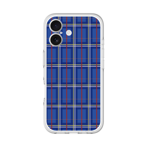 スリムプロテクションプレミアムケース［ Tartan Check - Blue ］