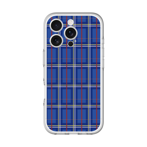 スリムプロテクションプレミアムケース［ Tartan Check - Blue ］