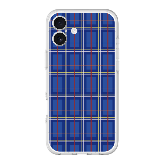 スリムプロテクションプレミアムケース［ Tartan Check - Blue ］