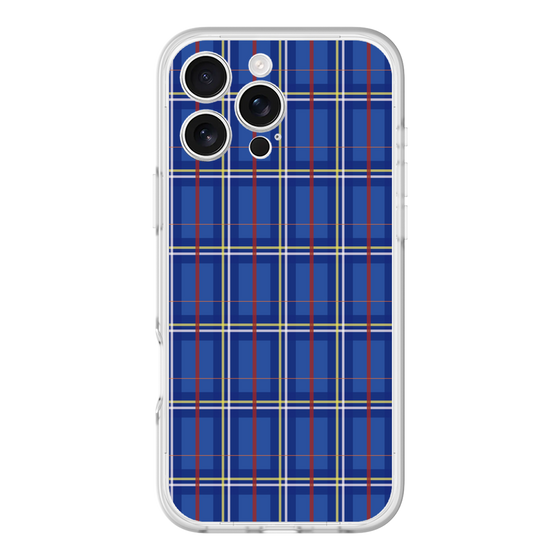 スリムプロテクションプレミアムケース［ Tartan Check - Blue ］