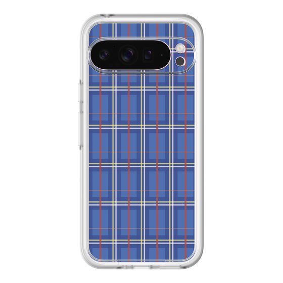 スリムプロテクションプレミアムケース［ Tartan Check - Blue ］