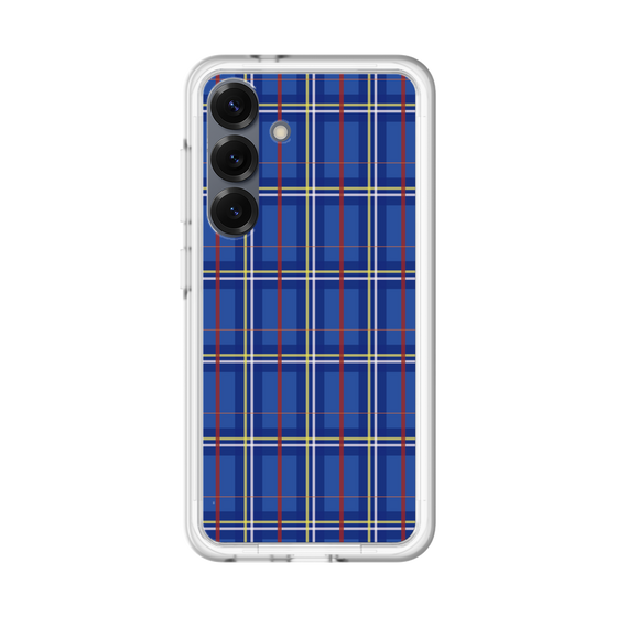スリムプロテクションプレミアムケース［ Tartan Check - Blue ］