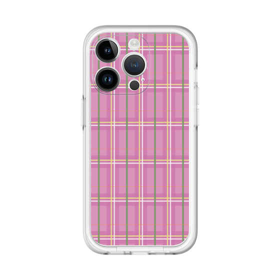 スリムプロテクションプレミアムケース［ Tartan Check - Pink ］