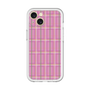 スリムプロテクションプレミアムケース［ Tartan Check - Pink ］