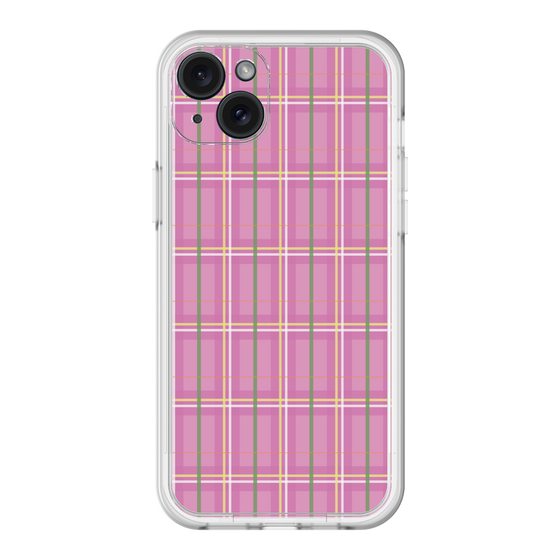 スリムプロテクションプレミアムケース［ Tartan Check - Pink ］