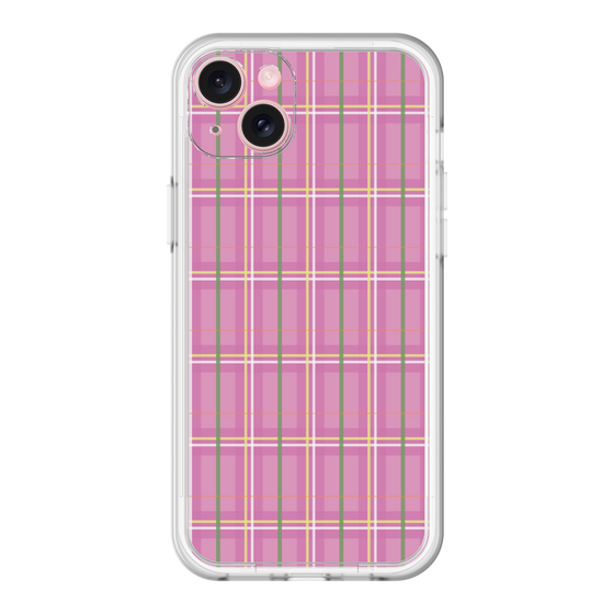 スリムプロテクションプレミアムケース［ Tartan Check - Pink ］