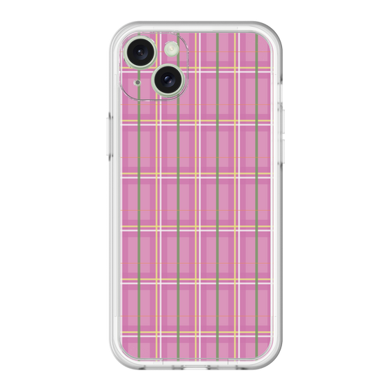 スリムプロテクションプレミアムケース［ Tartan Check - Pink ］