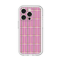 スリムプロテクションプレミアムケース［ Tartan Check - Pink ］