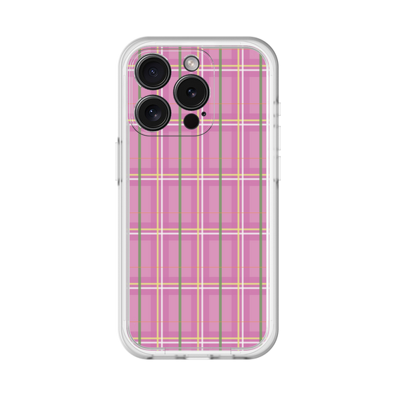 スリムプロテクションプレミアムケース［ Tartan Check - Pink ］