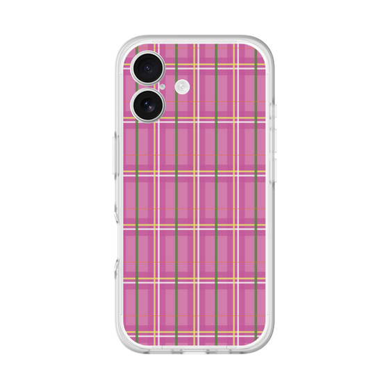 スリムプロテクションプレミアムケース［ Tartan Check - Pink ］