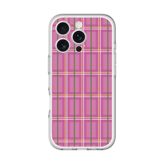 スリムプロテクションプレミアムケース［ Tartan Check - Pink ］