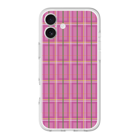 スリムプロテクションプレミアムケース［ Tartan Check - Pink ］