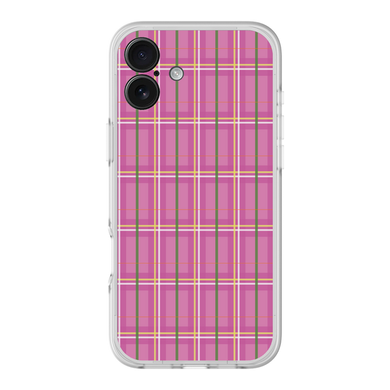 スリムプロテクションプレミアムケース［ Tartan Check - Pink ］