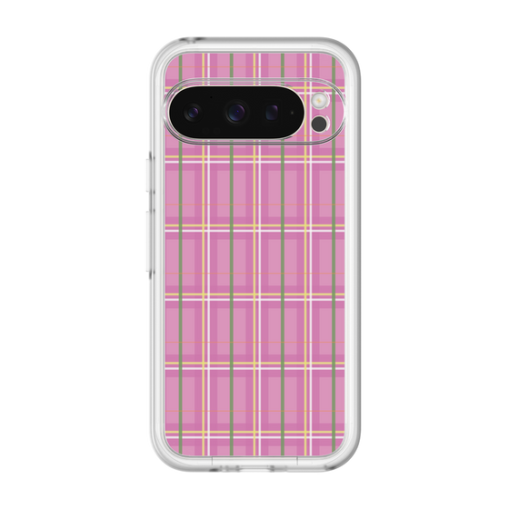 スリムプロテクションプレミアムケース［ Tartan Check - Pink ］