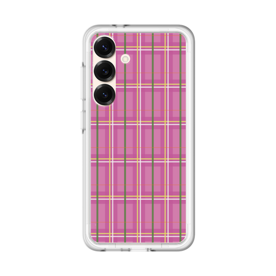 スリムプロテクションプレミアムケース［ Tartan Check - Pink ］