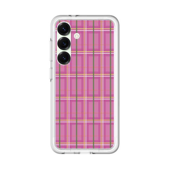 スリムプロテクションプレミアムケース［ Tartan Check - Pink ］