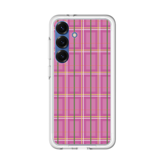 スリムプロテクションプレミアムケース［ Tartan Check - Pink ］
