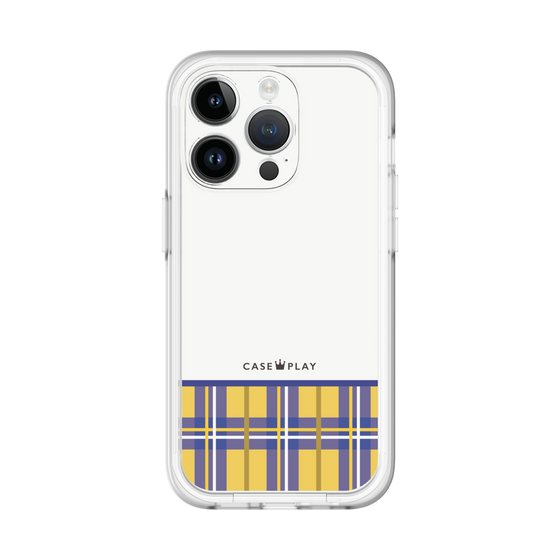 スリムプロテクションプレミアムケース［ CASEPLAY Tartan Check - Yellow ］