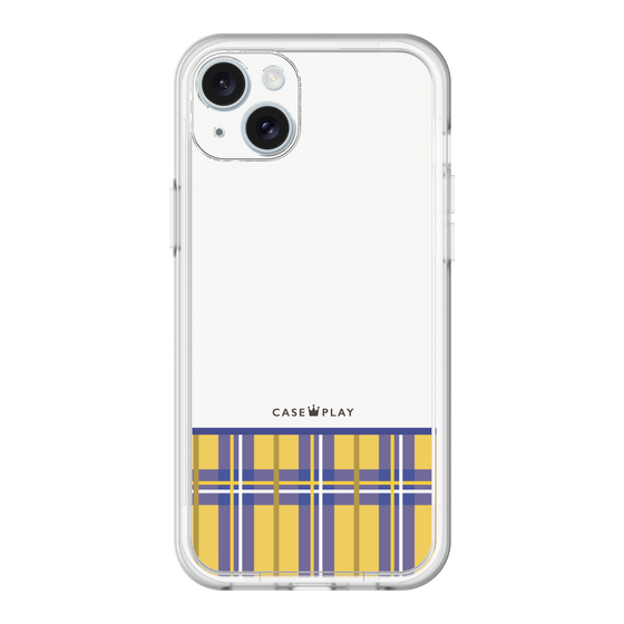 スリムプロテクションプレミアムケース［ CASEPLAY Tartan Check - Yellow ］