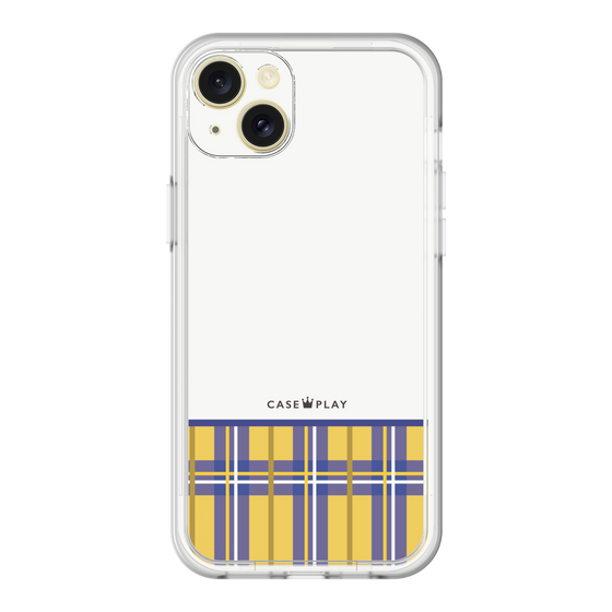 スリムプロテクションプレミアムケース［ CASEPLAY Tartan Check - Yellow ］