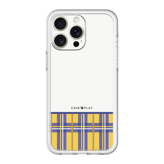 スリムプロテクションプレミアムケース［ CASEPLAY Tartan Check - Yellow ］