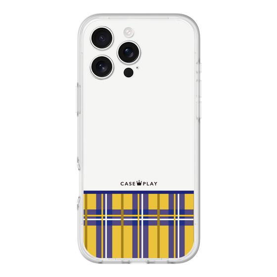 スリムプロテクションプレミアムケース［ CASEPLAY Tartan Check - Yellow ］