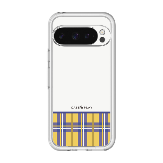 スリムプロテクションプレミアムケース［ CASEPLAY Tartan Check - Yellow ］