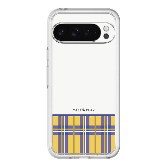 スリムプロテクションプレミアムケース［ CASEPLAY Tartan Check - Yellow ］