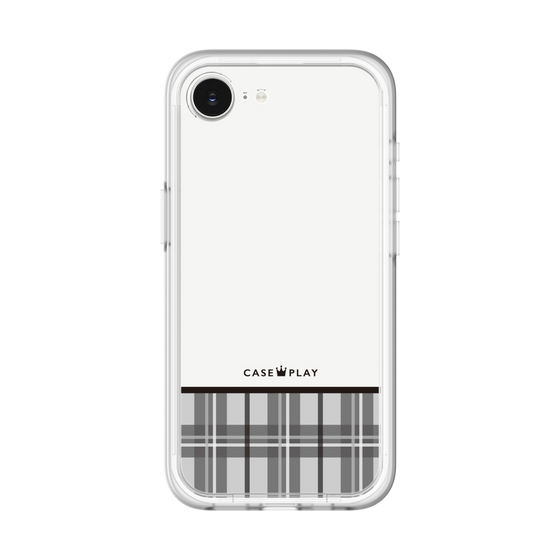 スリムプロテクションプレミアムケース［ CASEPLAY Tartan Check - Gray ］