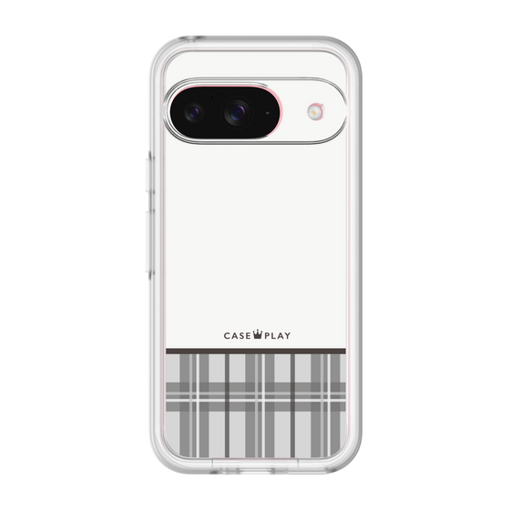 スリムプロテクションプレミアムケース［ CASEPLAY Tartan Check - Gray ］